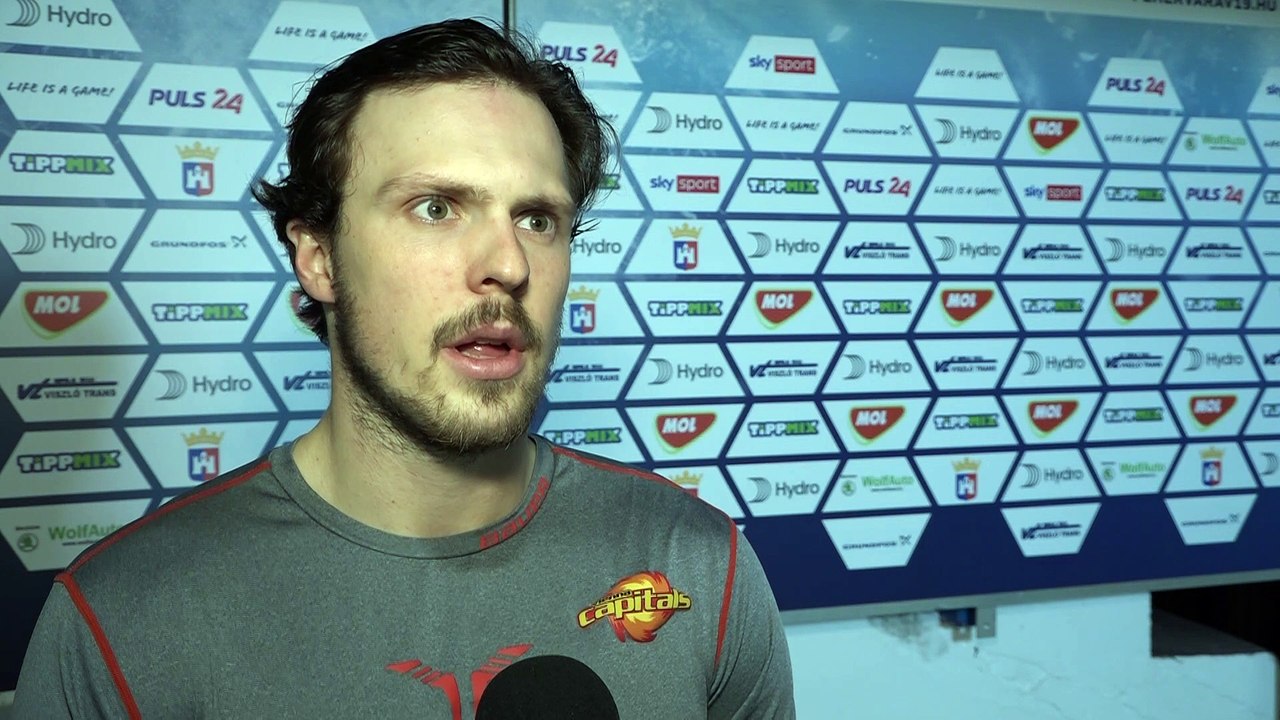 Julian Grosslercher nach dem Spiel gegen Fehervar