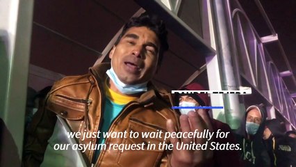 Hundreds of Cubans protest at Mexico border, seeking entry to US