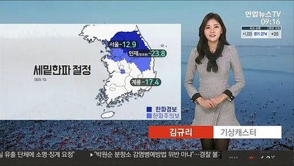 [날씨] '꽁꽁' 얼어 붙은 전국…서해안·제주 폭설 계속