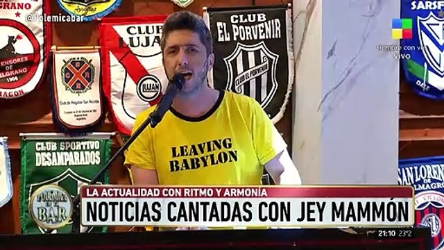 Noticias cantadas con Jey Mammon en Polémica en el bar