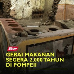 Gerai makanan segera 2,000 tahun di Pompeii
