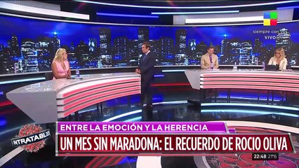 Un mes sin Maradona, el recuerdo de Rocío Oliva en Intratables