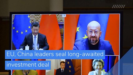 EU, China leaders seal long-awaited investment deal, and other top stories in business from December 31, 2020.