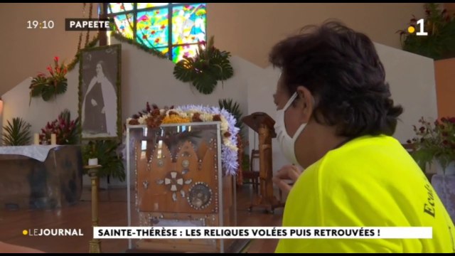 Le reliquaire de l'église Sainte Thérèse de Taunoa volé, puis retrouvé