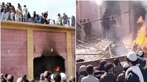 Mob sets ablaze Hindu temple in northwestern Pakistan