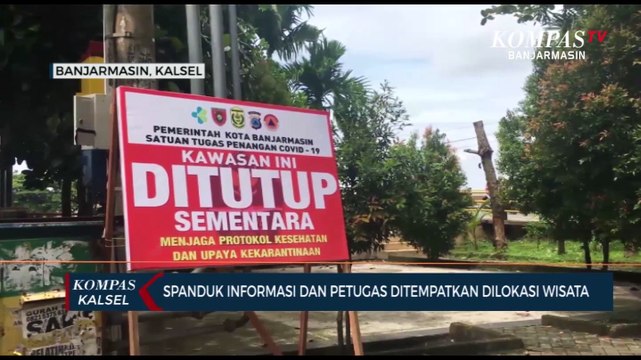 Tutup Saat Libur Akhir Tahun, Kawasan Wisata Siring di Banjarmasin Dijaga Petugas