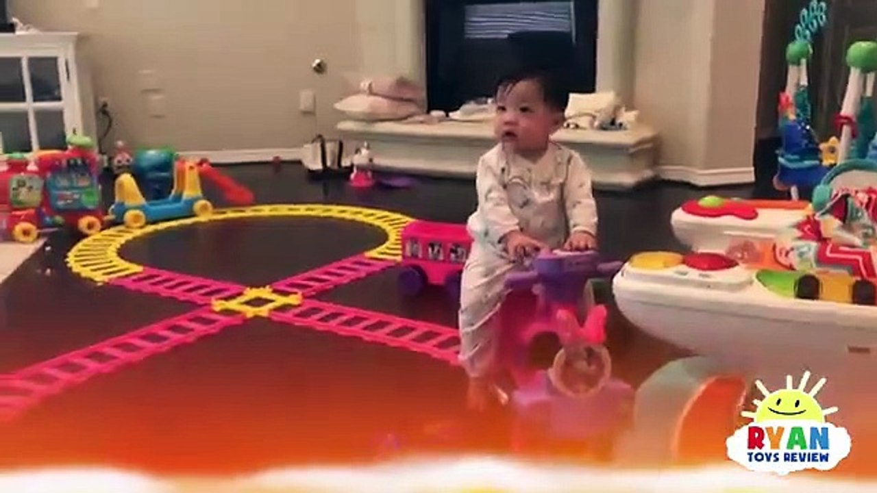 Ryan plays The Floor is Lava Challenge Games at home!!!!