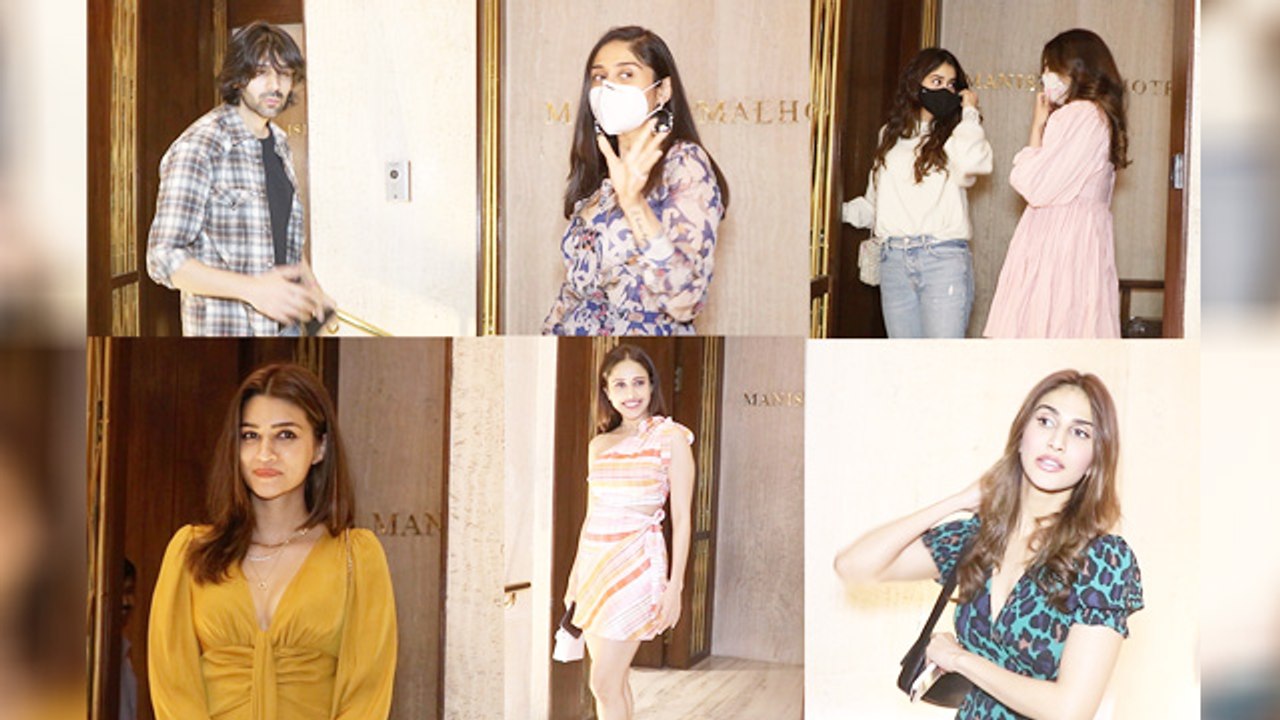 Kartik Aaryan, Janhvi Kapoor & Others Mark Their Presence At Manish Malhotra’s House Party