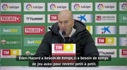 16e j. - Zidane : "Hazard a besoin de temps pour revenir dans le onze de départ"