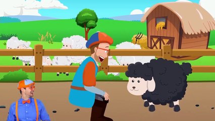 Bedtime Songs with Blippi - Baa Baa Black Sheep - Lullaby for Sleep