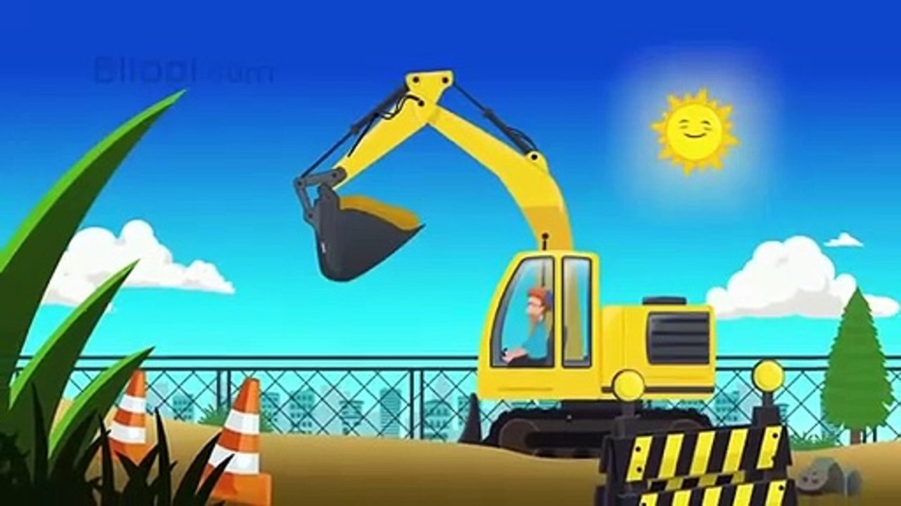 Construction Vehicles for Kids with Blippi - The Excavator Song