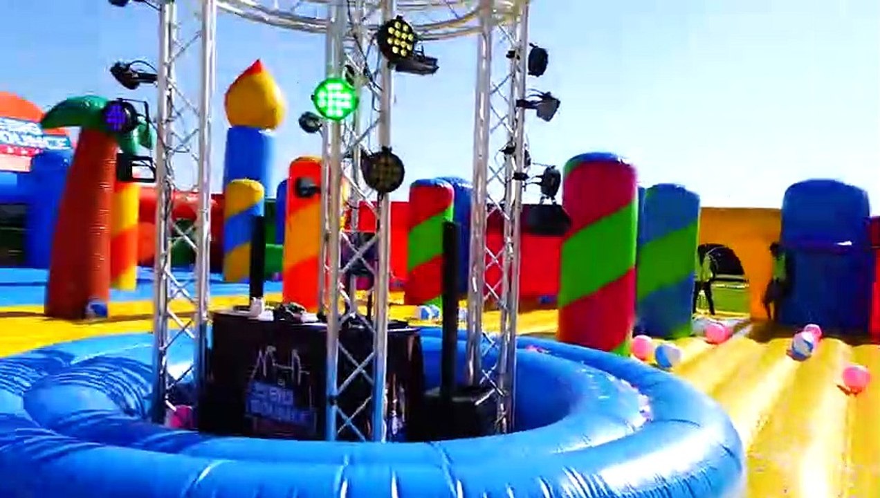 Vlad and Nikita in The World Biggest Bounce House for kids