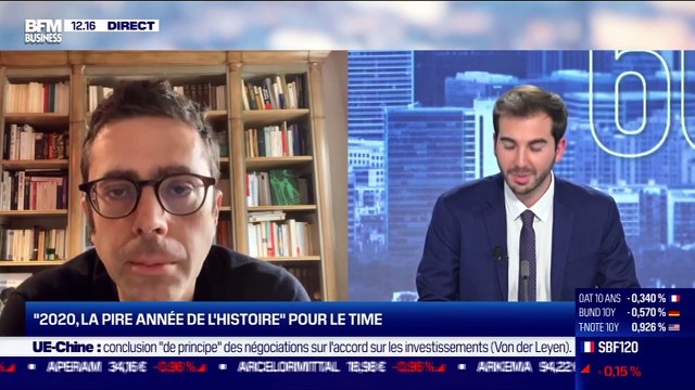 Nicolas Bouzou (Asterès) : 2020, la pire année de l'histoire pour le Time - 31/12
