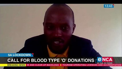 SANBS calls for blood type O donations