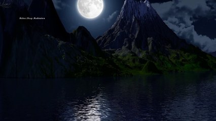 Relaxing Sleep Music. Stress Relief, Deep Sleeping Music, Relax Music, Moon in Sea, Meditation Music