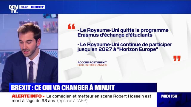 Pêche, droits de douane, Erasmus... Ce que le Brexit va changer dès minuit