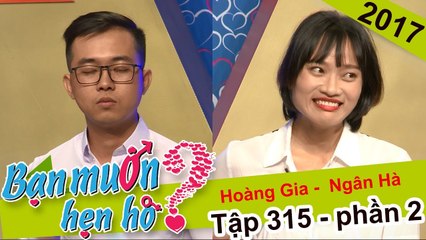 Chàng trai 'trợn mắt' nghe cô gái chia sẻ không thích làm việc nhà | Hoàng Gia - Ngân Hà | BMHH 315