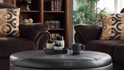 Circle Ottoman Coffee Table Designs