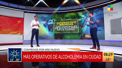 Operativos de alcoholemia en la Ciudad para Año Nuevo