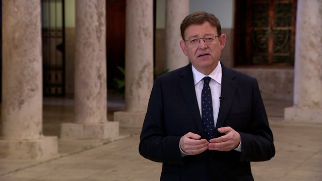 Ximo Puig da las gracias a los valencianos por su esfuerzo