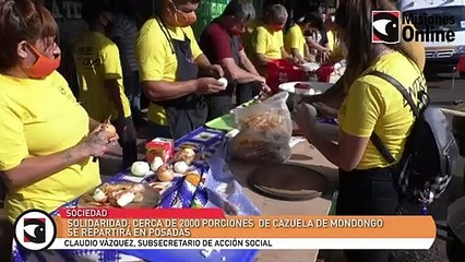 Solidaridad cerca de 2000 porciones  de cazuela de mondongo se repartirá en Posadas