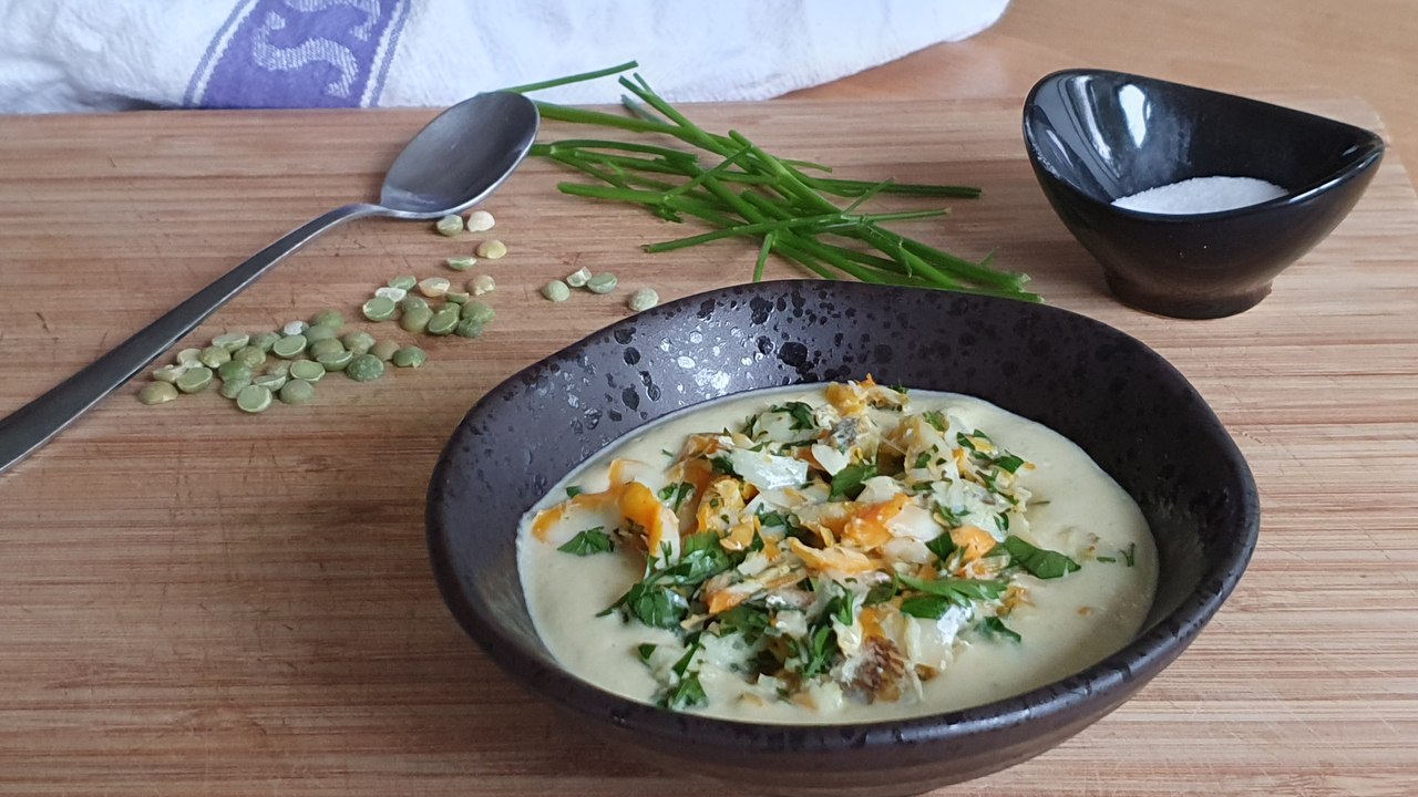 Comment cuisiner les pois cassés ? La recette de crème de pois cassés et haddock fumé de Yannick