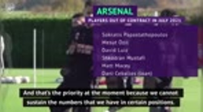 Ruthless Arteta looking to trim Arsenal squad