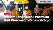 Malam Tahun Baru, Pramuka Ikut Woro-woro Dirumah Saja