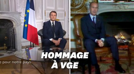 Pour ses vœux 2021, Macron avait opté pour un décor très giscardien