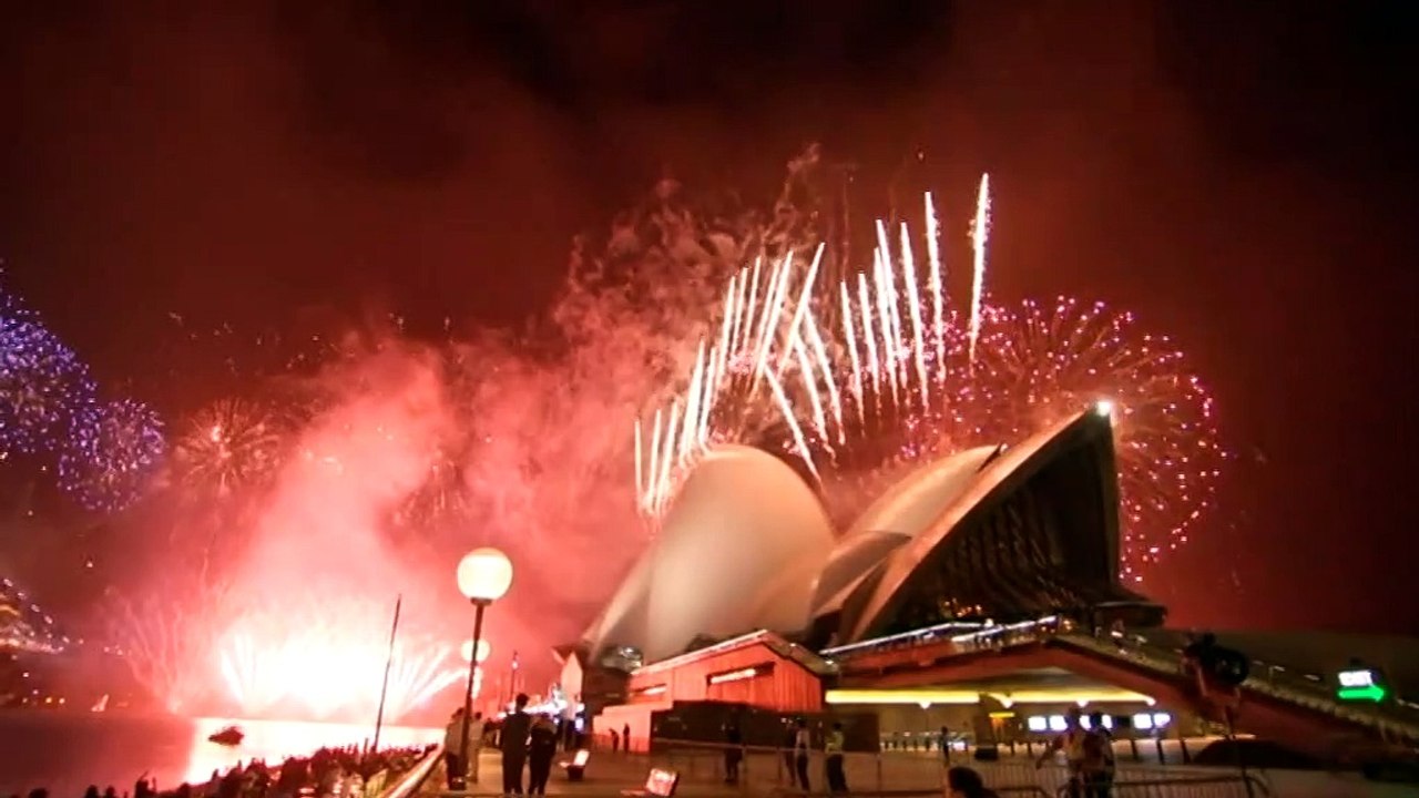 Sydney welcomes 2021 with fireworks over a mostly empty harbour