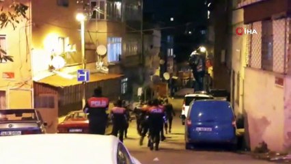 Şişli'de yeni yılın ilk dakikalarında hareketli anlar