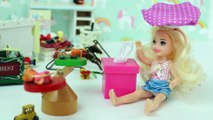 LITTLE BARBIE IS SICK - Chef Barbie helps - food - cooking