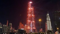 Dubai 2021 New Years Eve Celebration Fireworks Burj Khalifa Downtown