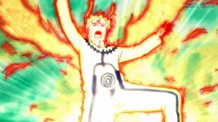 Naruto Learns To Use Bijuu Dama and Turns Into The Kyubi! - Attack of Gedo Mazo Statue Full Fight
