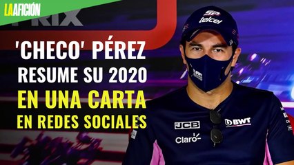 'Checo' Pérez resume su 2020 en una carta en redes sociales