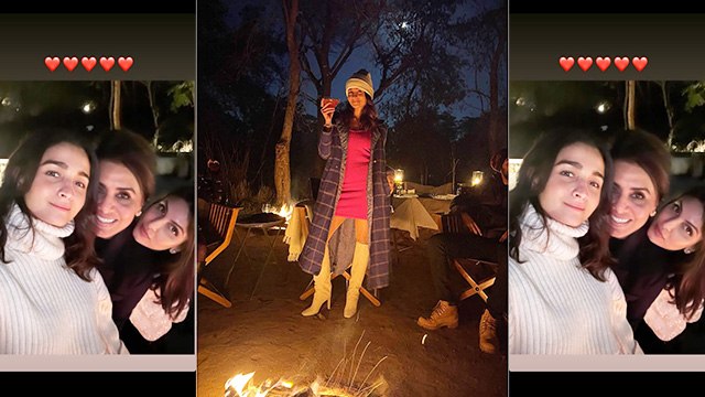 Alia Bhatt Enjoys A Picture Perfect Evening With Beau Ranbir Kapoor & Family