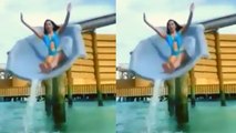 Kiara Advani Jump in Pool, BOLD VIDEO VIRAL | Kiara Advani Monokini HOT LOOK VIRAL VIDEO | Boldsky
