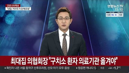최대집 의협회장 "구치소 환자 의료기관 옮겨야"
