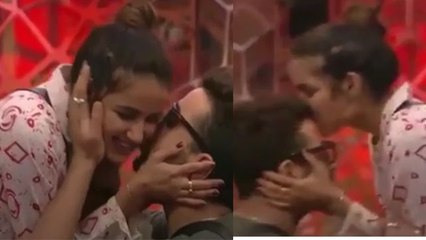 Bigg Boss 14; Jasmin  और Aly ने एक दूसरे को Kiss करके किया Happy New Year wish | FilmiBeat