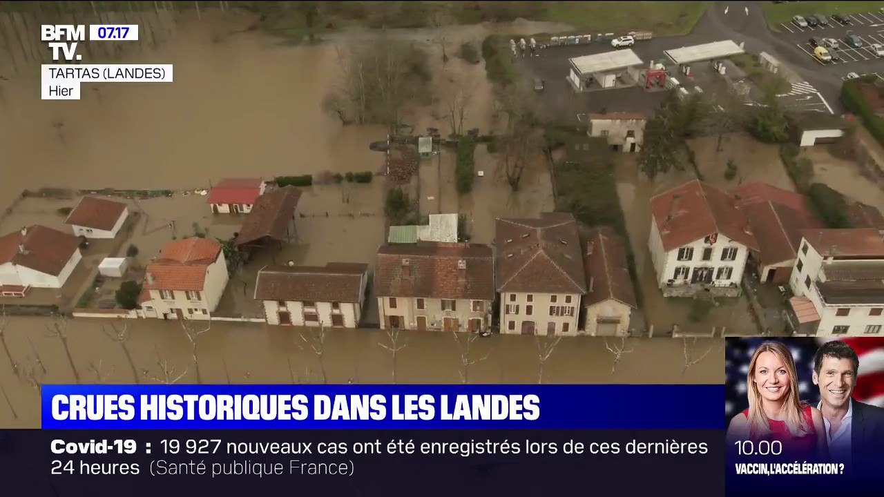 Crues historiques dans les Landes