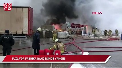 Tuzla’da fabrika yangını