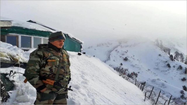 Indian army fighting bitter cold along with enemies at LoC
