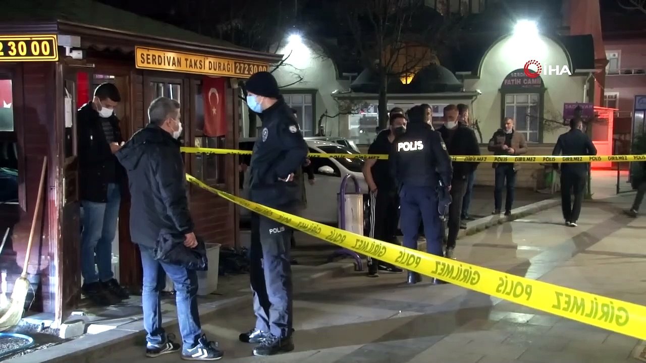 Polis merkezi yakınındaki silahlı saldırı kamerada