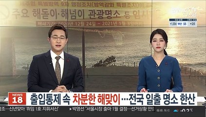 Download Video: 출입통제 속 차분한 해맞이…전국 일출 명소 한산