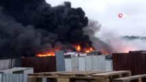 Tuzla'da Fabrika Bahçesinde Korkutan Yangın
