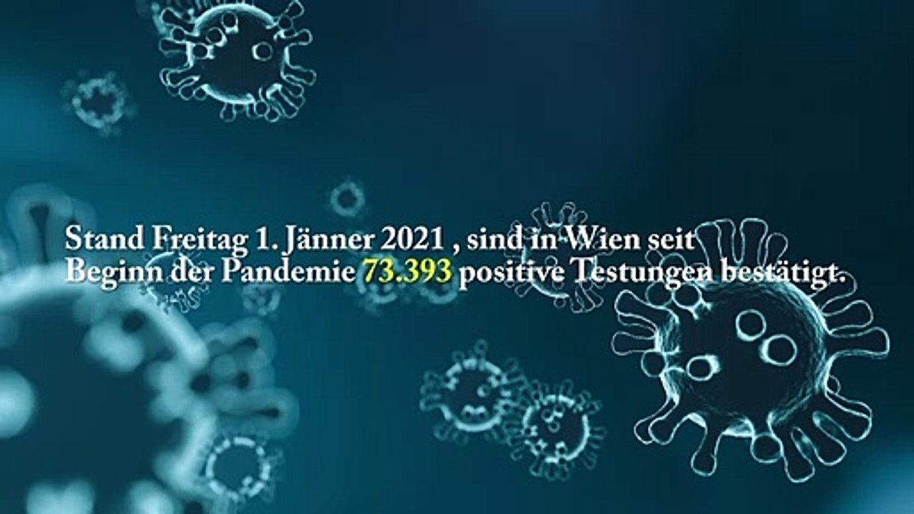 Wien Coronan Kennzahlen 1. Jänner 2021