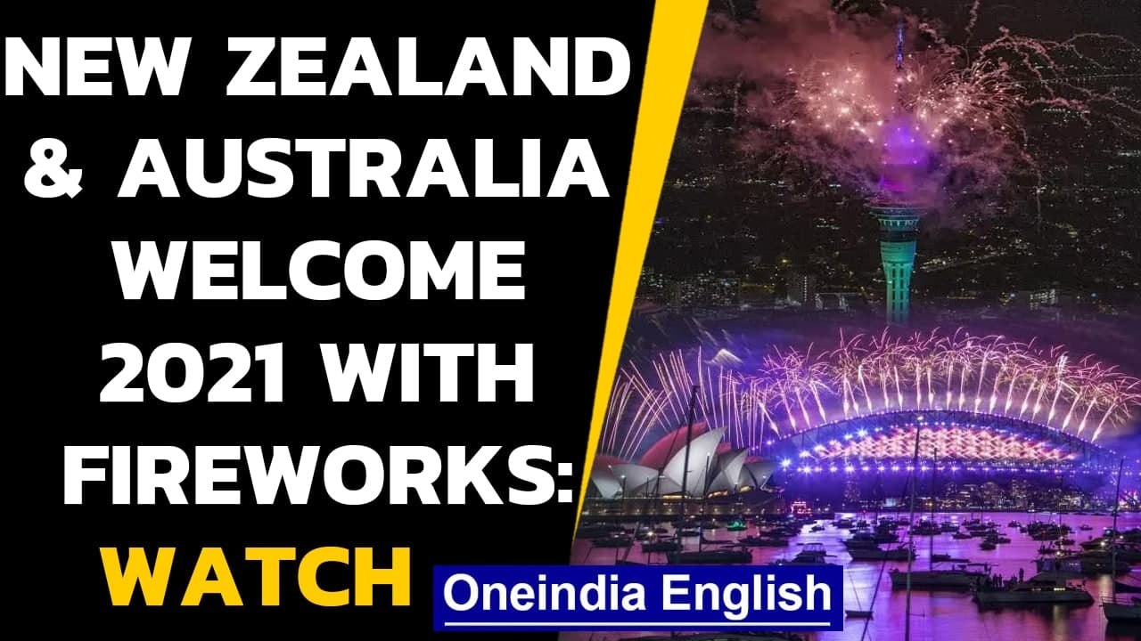 New Zealand and Australia welcome New Year with amazing fireworks: Watch|Oneindia News