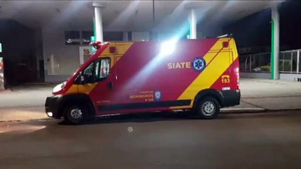 Homem é atingido por facada no pescoço e é atendido pelo Siate  na Avenida Assunção
