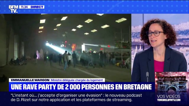 Rave-party en Bretagne: la ministre Emmanuelle Wargon dénonce un comportement totalement irresponsable