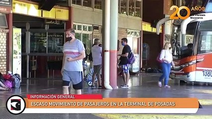 Escaso movimiento de pasajeros en la terminal de Posadas